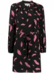 Image 1 of DVF Diane von Furstenberg Falling Lips tie-waist dress