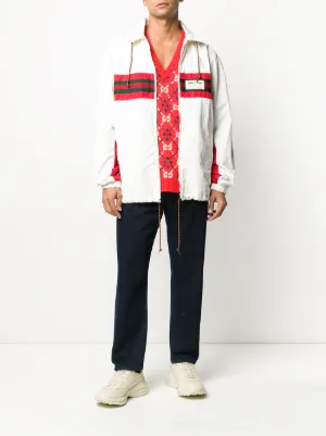 【グッチ】 Jackets - Sport Jackets & Windbreakers ジャケット Vintage Size L - XL Crazy Pattern Shell Jacket Sports Jacket