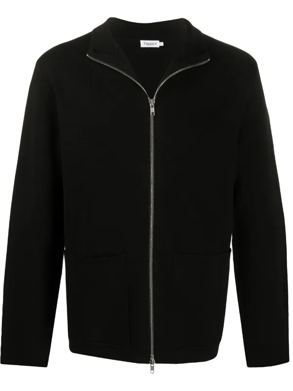 black knitted jacket
