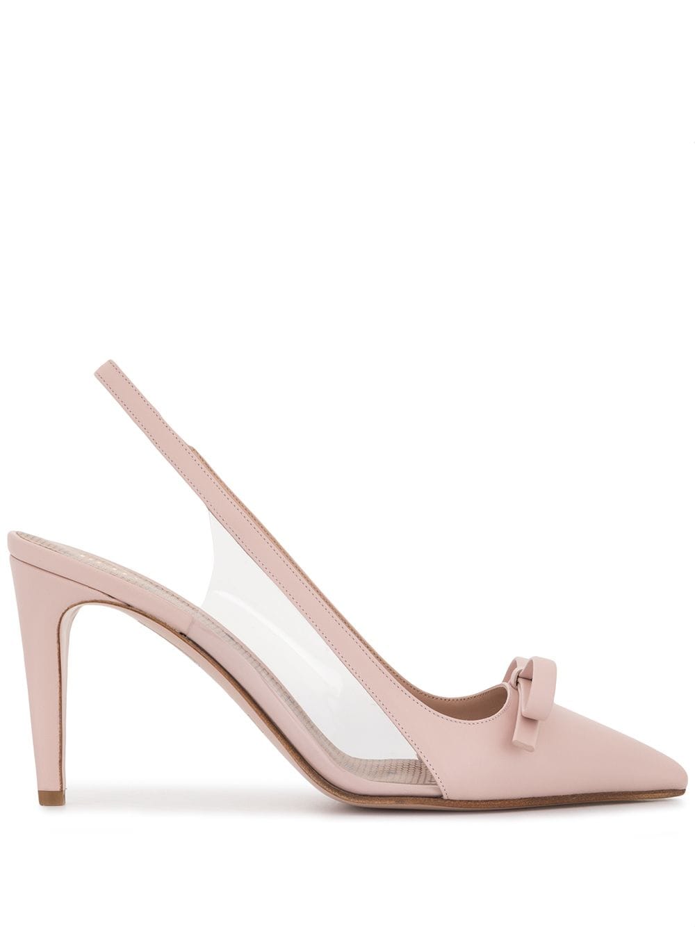 RED VALENTINO BOW DETAIL PUMPS