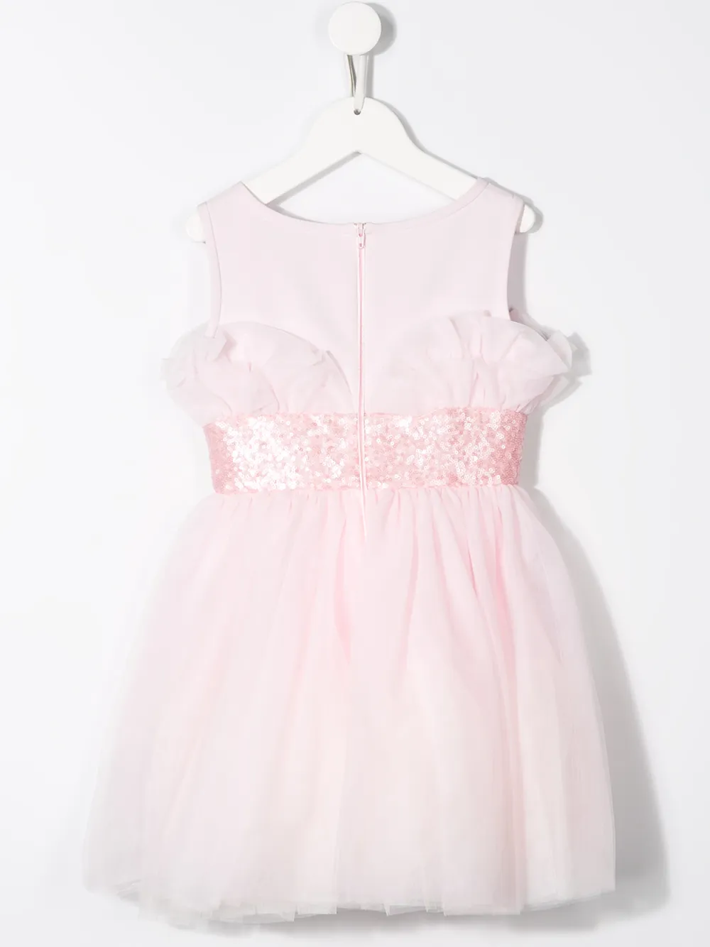 Monnalisa Jurk met pailletten - Roze
