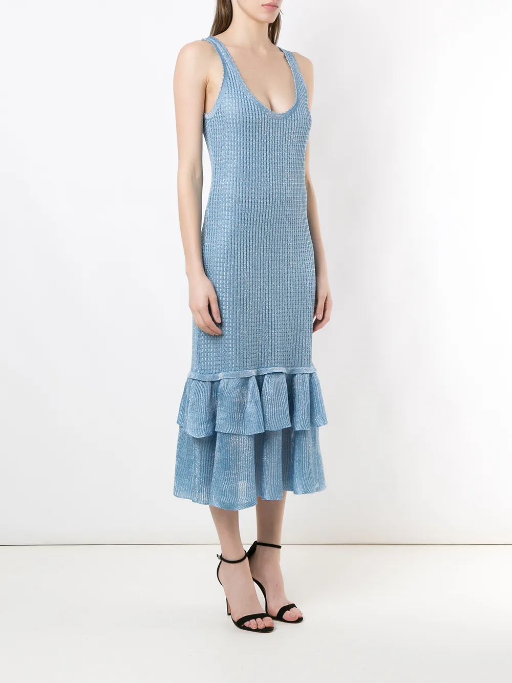 фото Olympiah трикотажное платье миди sable