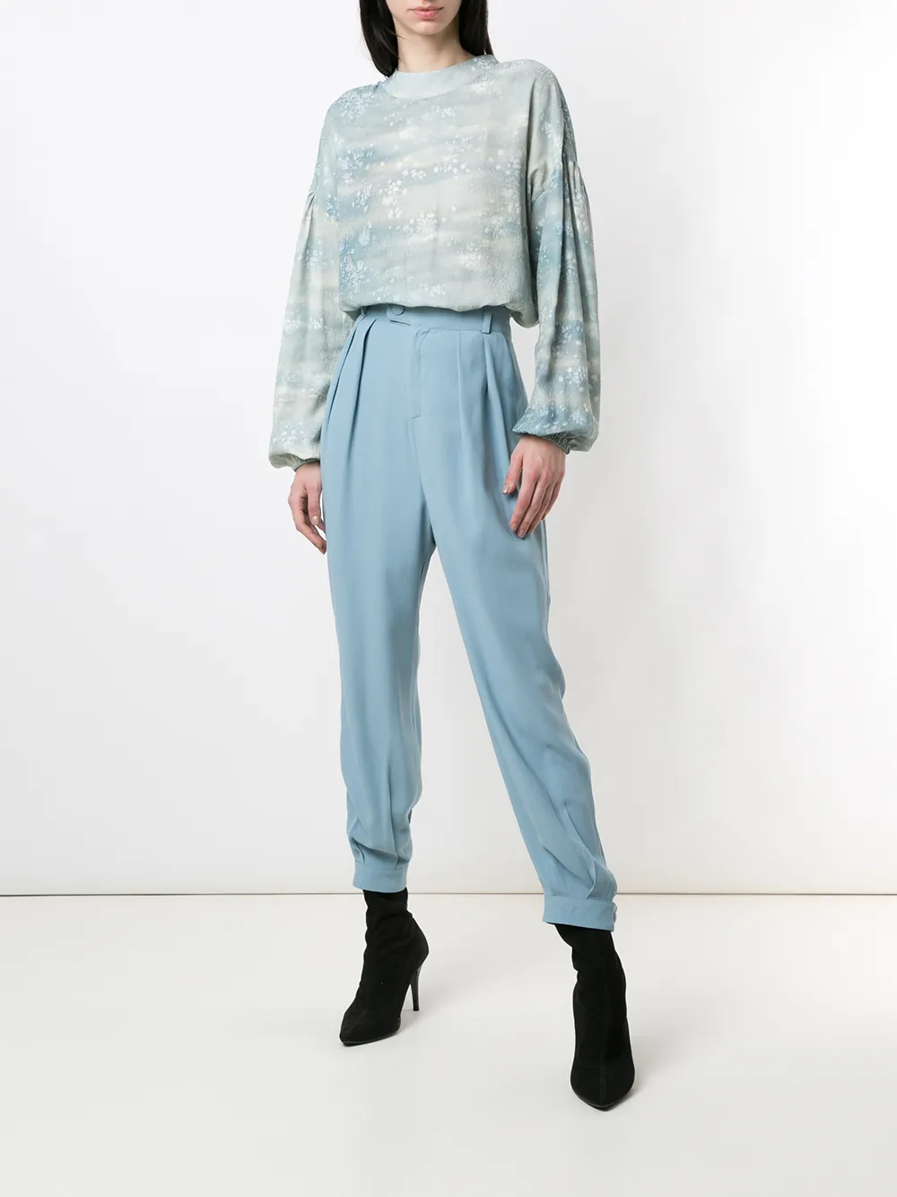 Olympiah Blouse met print - Blauw