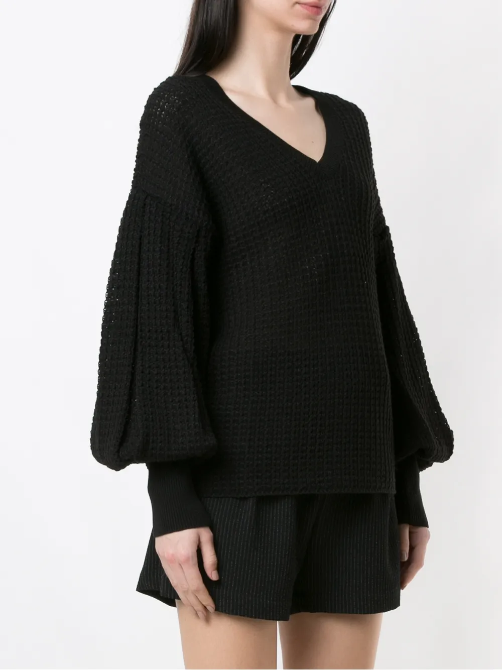 Olympiah Monter Knitted Blouse In Black