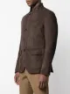 Eleventy single-breasted suede jacket