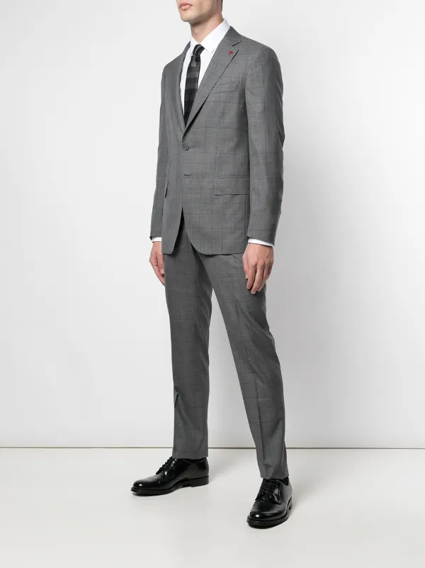Isaia Isaia single-breasted Check Suit 