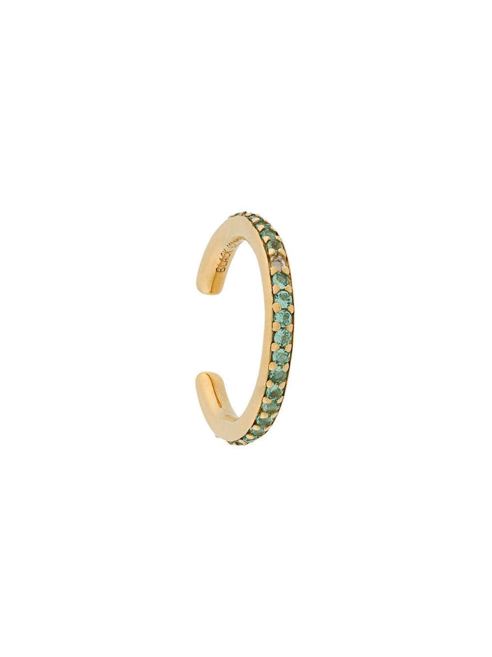 

Maria Black arete ear-cuff Colore con apliques de color menta - Dorado