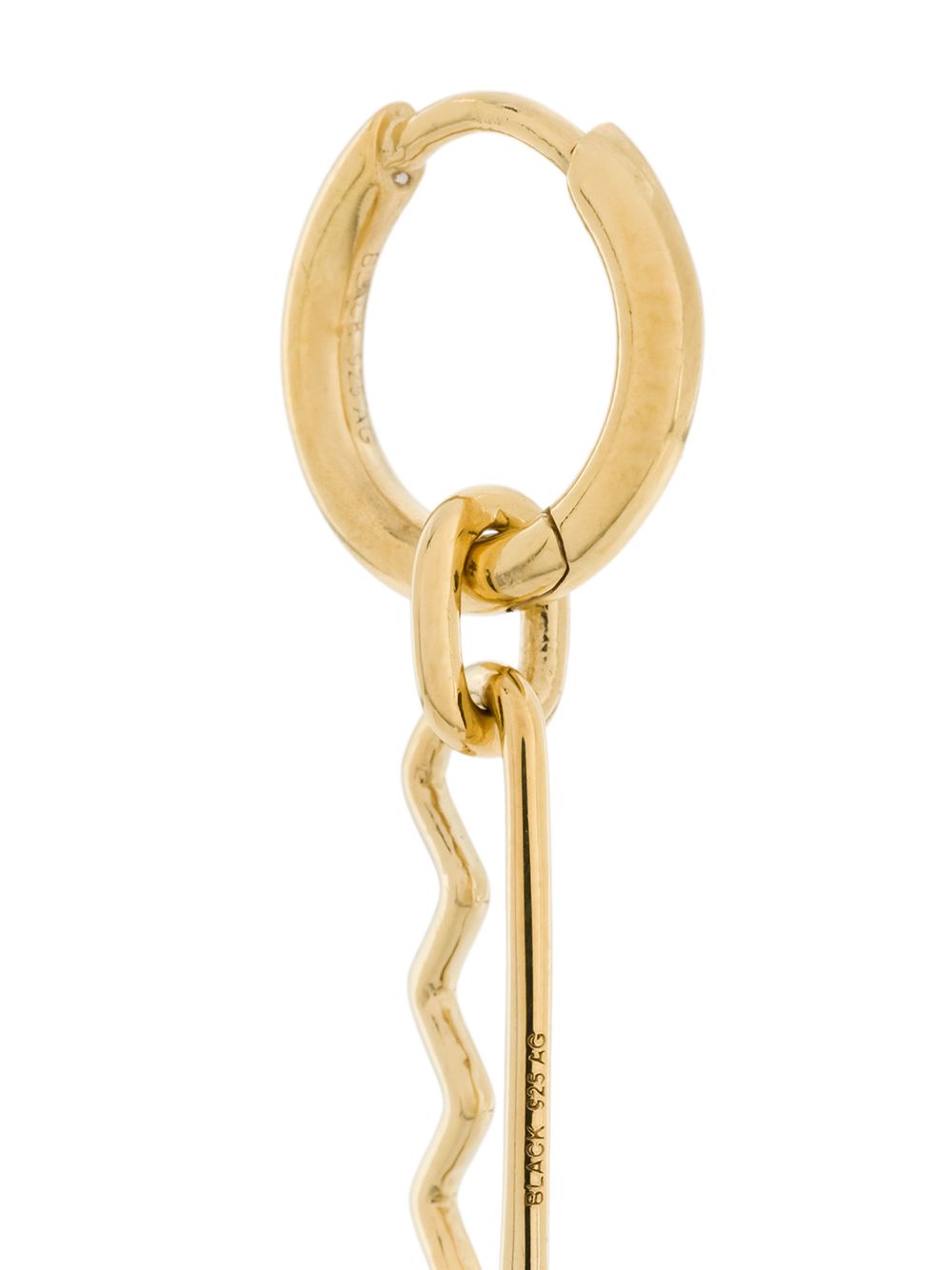 Shop Maria Black Moneta Drop Single Earring In Gold