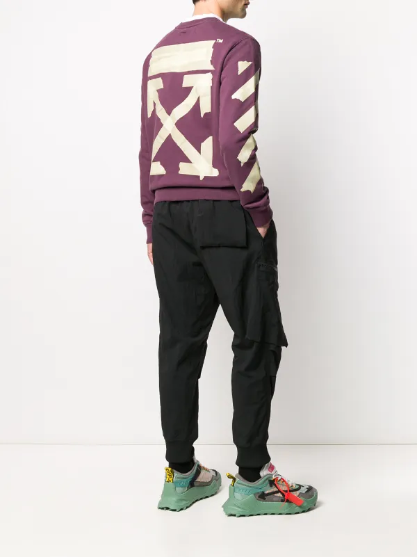 off white purple hoodie