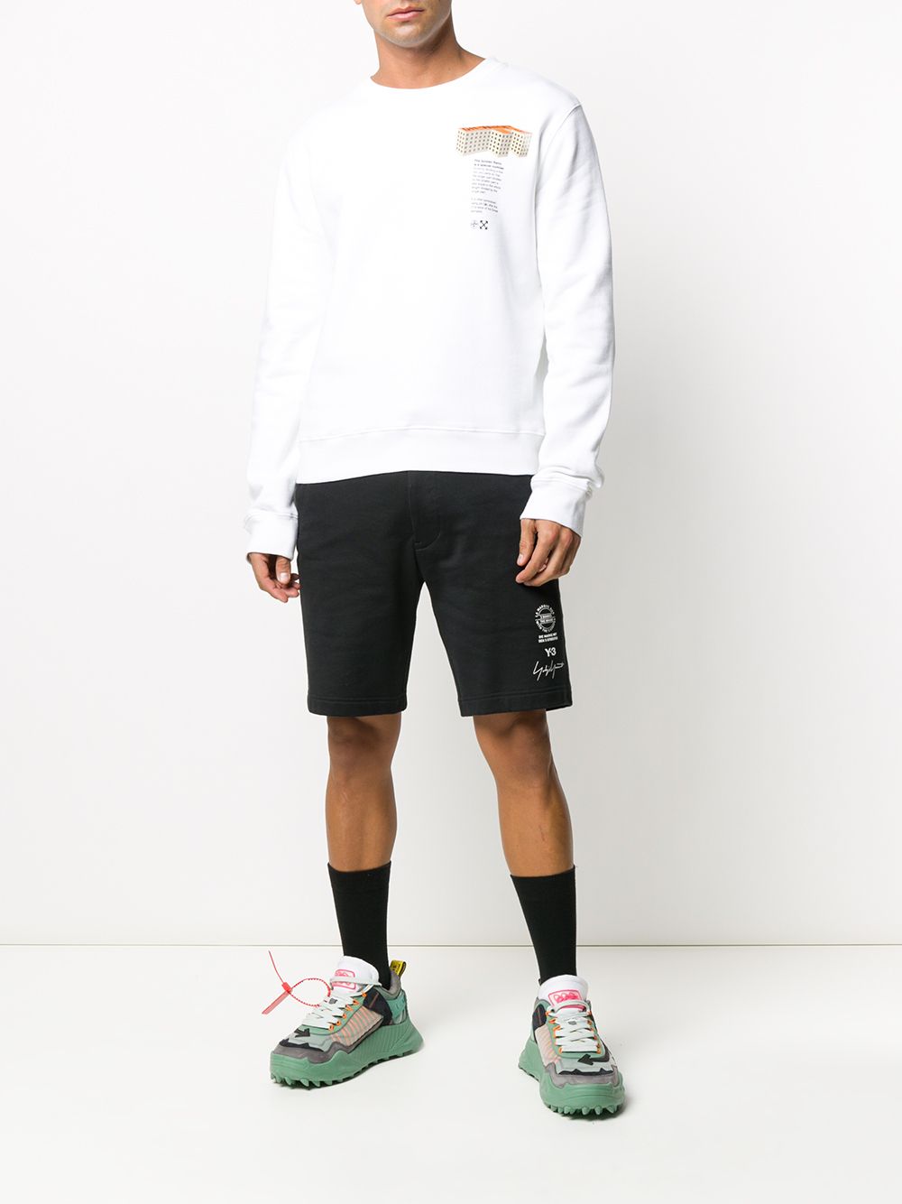 Off-White T-shirt met print - Wit