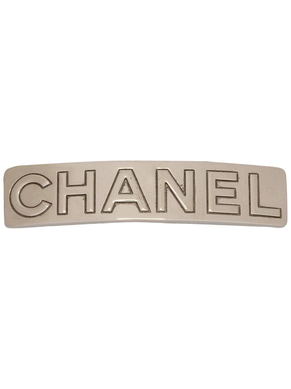 фото Chanel pre-owned заколка для волос с тиснением