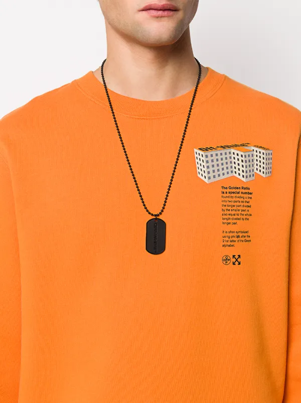 off white dog tag