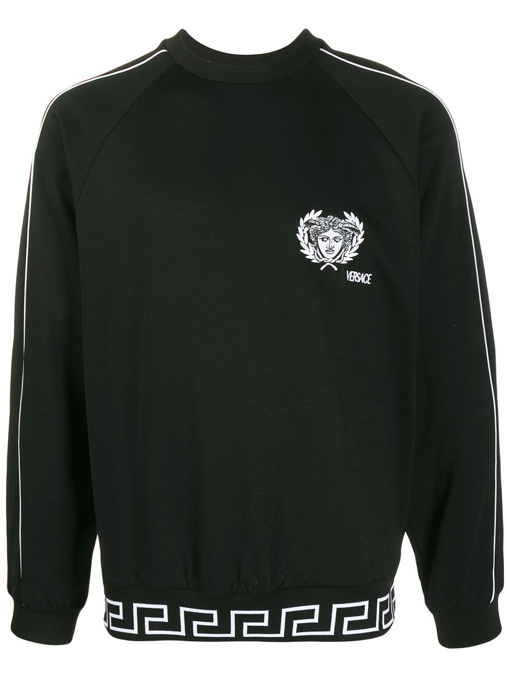 VERSACE MEDUSA EMBROIDERED LOGO SWEATSHIRT 