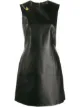 Image 1 of Versace safety-pin sleeveless leather dress