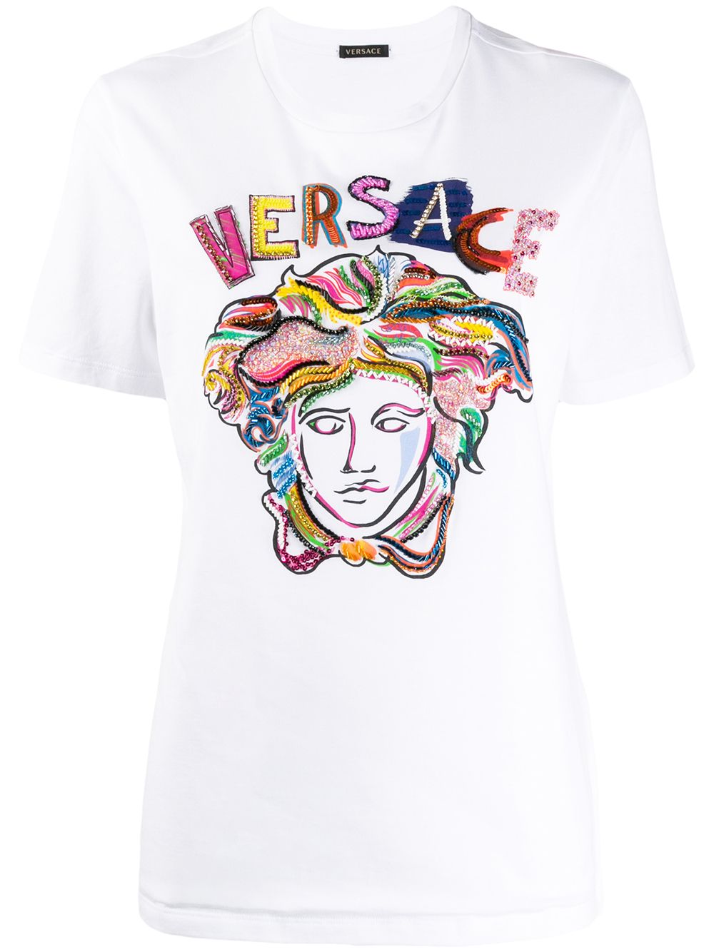 фото Versace футболка с декором medusa