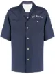 Image 1 of Alexander McQueen embroidered logo bowling shirt