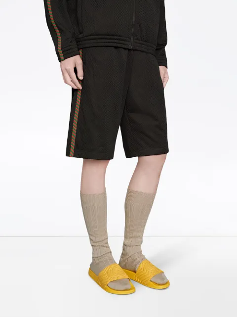 gucci matelasse rubber slides