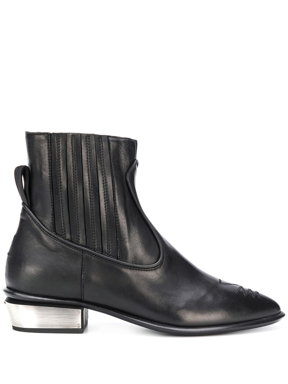 Shop Kate Cate Cowboy Ankle Boots In Black