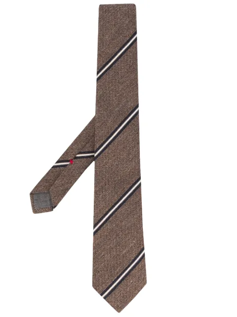 Brunello Cucinelli woven stripe tie