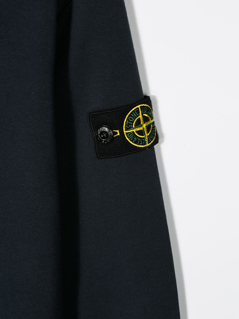 фото Stone island junior толстовка с нашивкой-логотипом