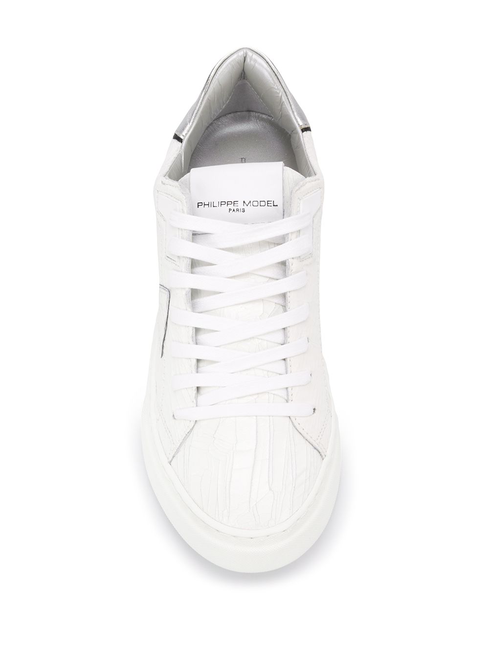 фото Philippe model paris temple cracked-effect chunky sneakers