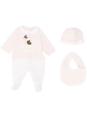 Fendi Kids طقم بيجاما وقبعة ومريلة