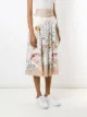 Alcaçuz watercolour-print skirt