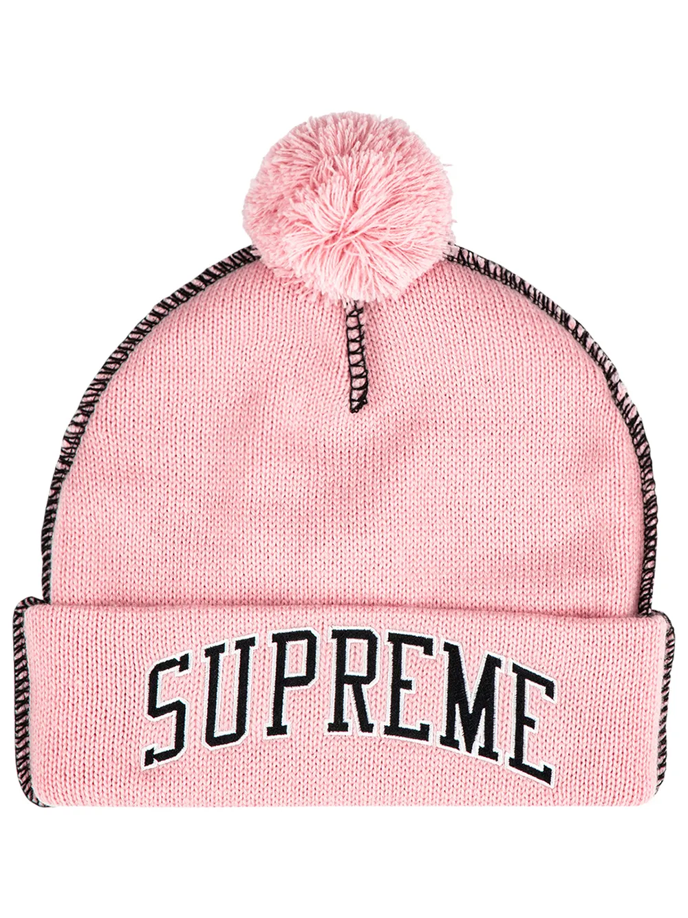 supreme contrast stitch beanie