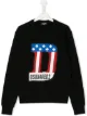 الصورة 1 من Dsquared2 Kids سويت شيرت بطبعة شعار بتصميم علم