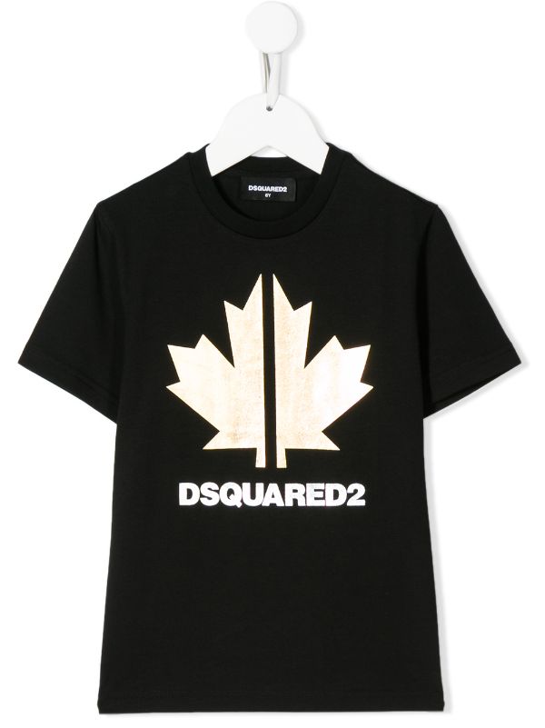 dsquared2 maple leaf short sleeve t shirt