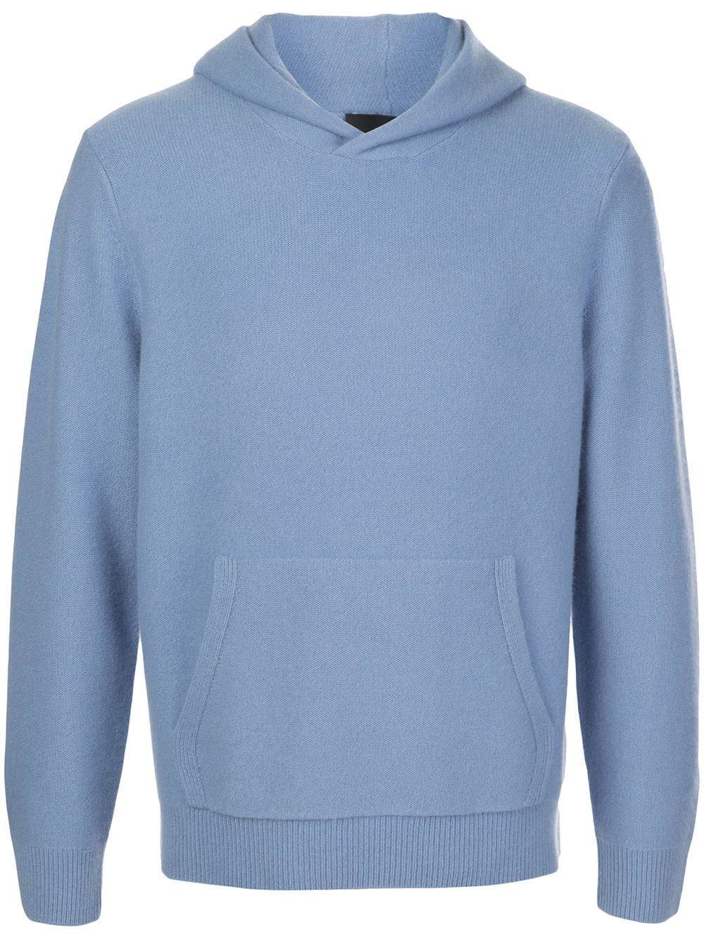 Vince Hooded Kangaroo-pocket Sweater In Blue