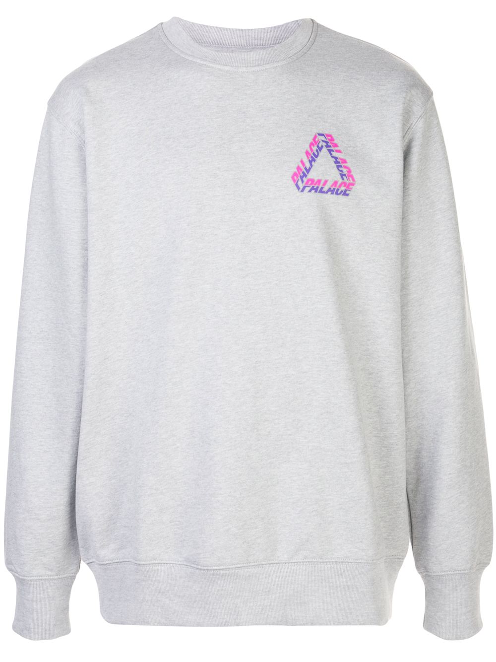 Palace Split P3 Crew Sweatshirt In Grey