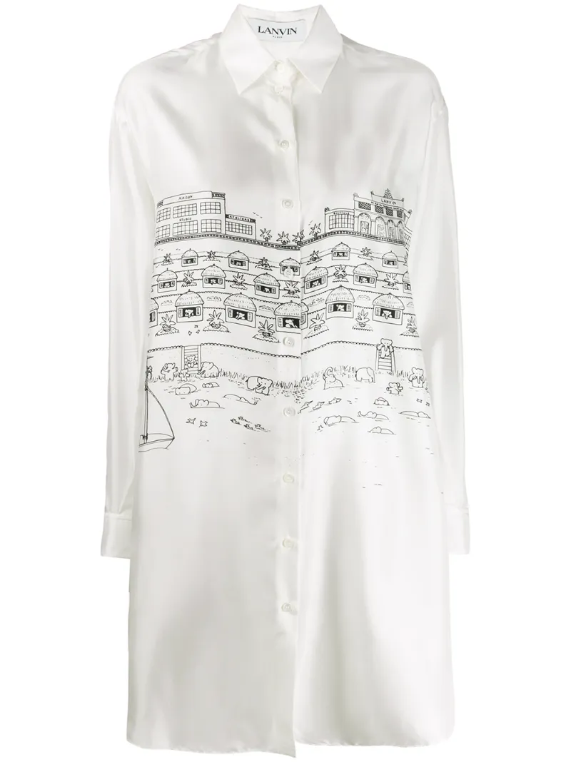 lanvin white dress