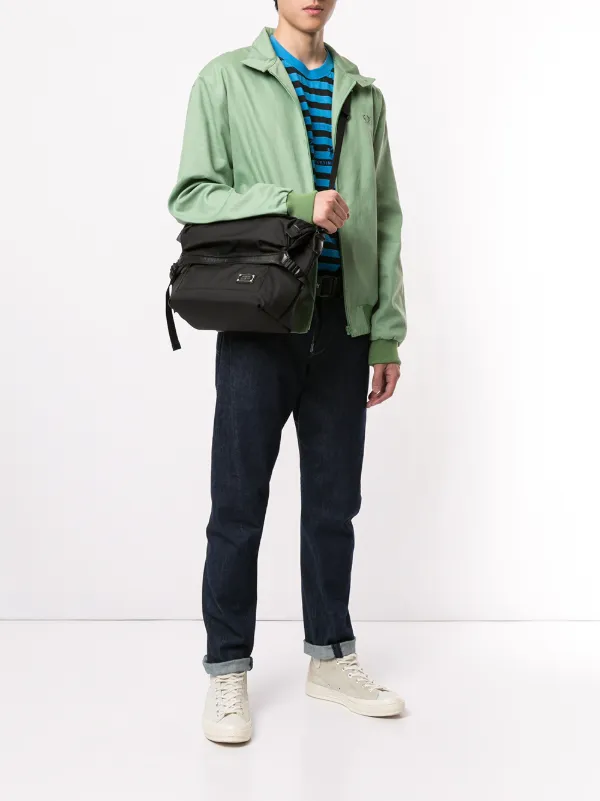 As2ov Canvas Shoulder Bag | Black | FARFETCH