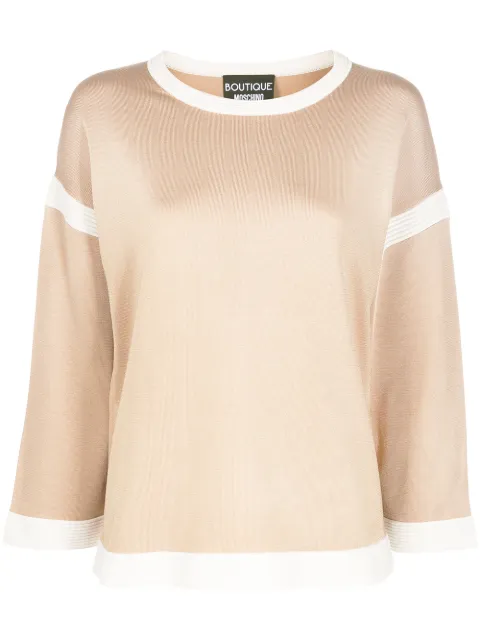 Boutique Moschino contrast details jumper 