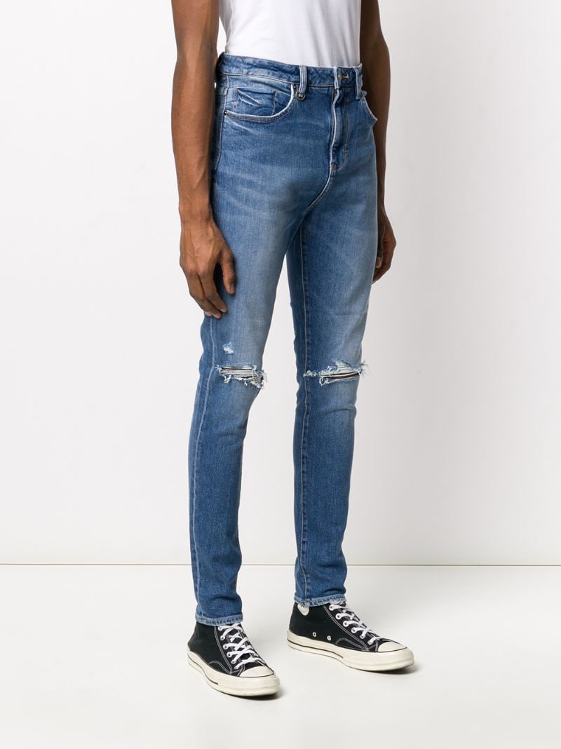 Shop Neuw Denim Distressed Skinny Jeans In Blue