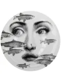 Fornasetti illustrated plate - White