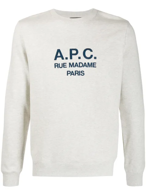 A.P.C. 자수 로고 스웨트셔츠