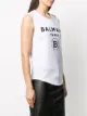 Balmain Top mit Logo-Print