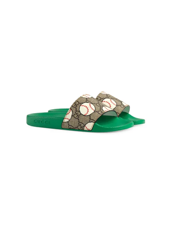 gucci monogram slides