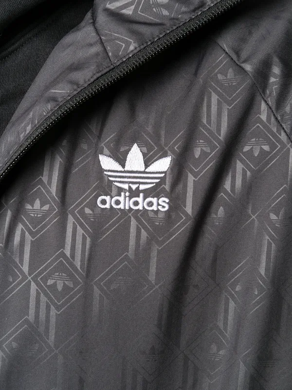 adidas printed windbreaker