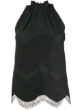 Givenchy lace-overlay tank top - Black