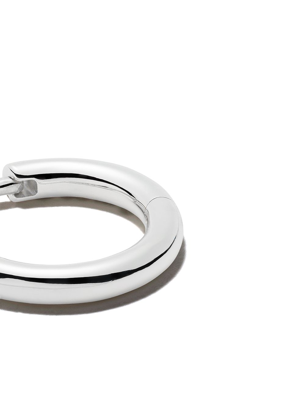 Shop Le Gramme 19/10g Bangle Earring In Silver