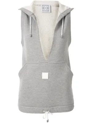 Sleeveless hoodie dames clearance