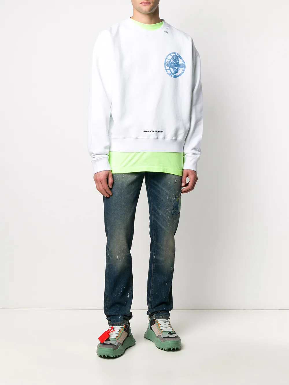 фото Off-white толстовка с логотипом