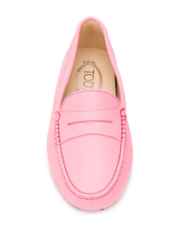 pink penny loafers