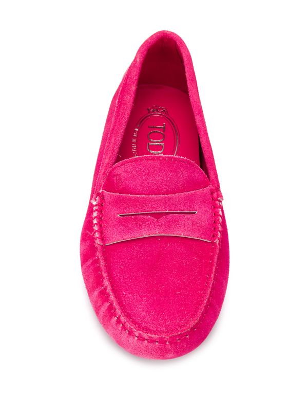 pink penny loafers