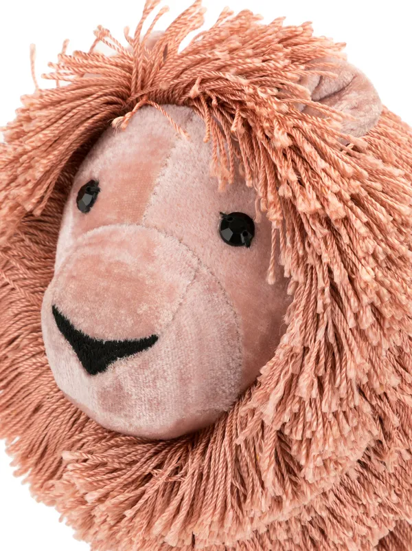 Anke Drechsel Embroidered Velvet Lion Plush | Pink | FARFETCH