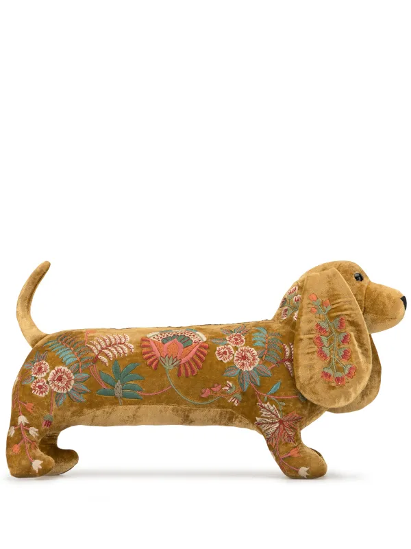 Anke Drechsel 花卉刺绣腊肠犬玩偶 Farfetch