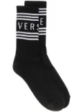 Versace 90s Vintage Logo socks - Black